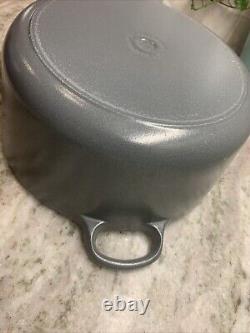 VTG RARE COLOR Le Creuset Blue Gray Cast Iron Dutch Oven #26, 5.5 Qt