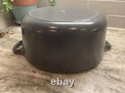 VTG RARE COLOR Le Creuset Blue Gray Cast Iron Dutch Oven #26, 5.5 Qt