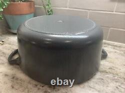 VTG RARE COLOR Le Creuset Blue Gray Cast Iron Dutch Oven #26, 5.5 Qt