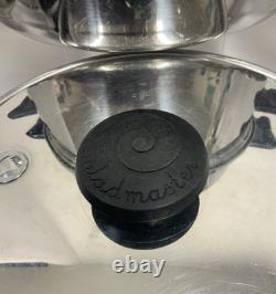 VTG SALAD MASTER Stainless Steel Cookware Set 12pc Vapo lids Dutch Oven lid USA