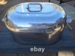 VTG WAGNER WARE SIDNEY O MAGNALITE X- LG 17 QT TURKEY ROASTER 4269 with TRIVET
