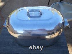 VTG WAGNER WARE SIDNEY O MAGNALITE X- LG 17 QT TURKEY ROASTER 4269 with TRIVET