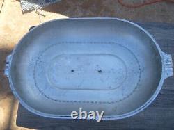 VTG WAGNER WARE SIDNEY O MAGNALITE X- LG 17 QT TURKEY ROASTER 4269 with TRIVET
