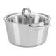Viking 5.2 Qt Stainless Steel Dutch Oven With Glass Lid Induction 600f Safe