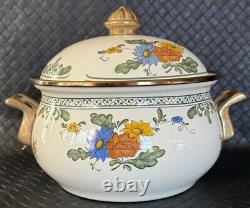 Villeroy & Boch Enamel Ware Pan Set Of 7 Pieces 1,2 & 4 Quart Sizes Plus Fry Pan
