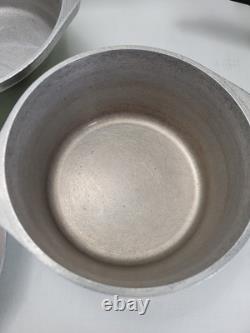 Vintage 12pc Porcelain Aluminum CLUB Pots Pans Set Avocado Green with Lids