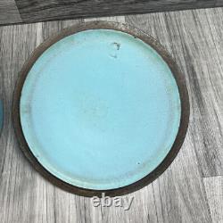 Vintage 1950's Le Creuset Robin Egg Blue Turquoise 2.5 QT Pot Dutch Oven C Lid
