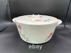 Vintage 1960s Dutch Oven Informal True China by Iroquois Rosemary Pattern withLid