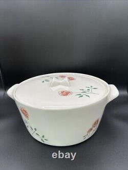 Vintage 1960s Dutch Oven Informal True China by Iroquois Rosemary Pattern withLid