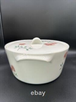 Vintage 1960s Dutch Oven Informal True China by Iroquois Rosemary Pattern withLid