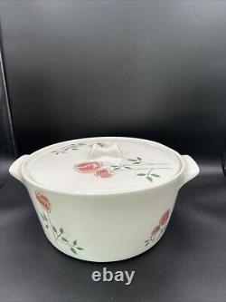 Vintage 1960s Dutch Oven Informal True China by Iroquois Rosemary Pattern withLid