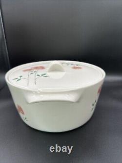 Vintage 1960s Dutch Oven Informal True China by Iroquois Rosemary Pattern withLid