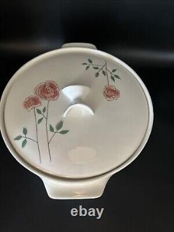 Vintage 1960s Dutch Oven Informal True China by Iroquois Rosemary Pattern withLid