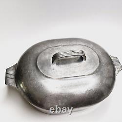 Vintage 8 qts GHC Wagner Ware Magnalite Oval Shape Roaster Dutch Oven With Lid