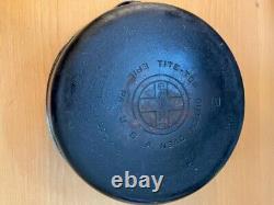 Vintage Antique Griswold No. 9 Tite-Top Dutch Oven with easy clean lid
