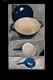 Vintage Copco D2 Dark Blue Enamel Cast Iron Dutch Oven & Saucepan With Lid