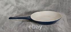 Vintage COPCO D2 Dark Blue Enamel Cast Iron Dutch Oven & Saucepan With Lid