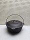 Vintage Cast Iron Dutch Oven 10 Inch With Lid And Handle Good Condition Cookware