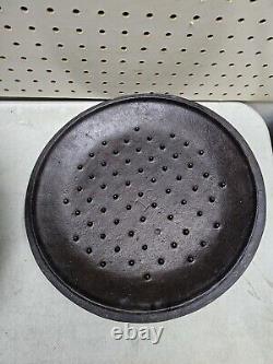 Vintage Cast Iron Dutch Oven 10 Inch With Lid and Handle Good Condition Cookware