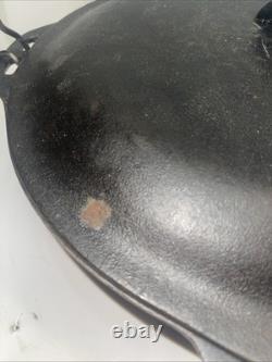 Vintage Cast Iron Dutch Oven Pot 13.5 -Marked on Bottom # 12 Do Made in USA D