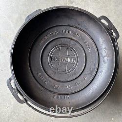 Vintage Cast Iron Griswold No. 8 Tite-Top Dutch Oven 833 A With Lid 2551A 1920