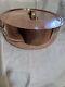 Vintage Copper Dutch Oven, 12 1/2 In Diameter, 5 Deep, Brass Handles