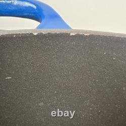 Vintage Creuset Dutch Oven 3.5 Qt # 22 Cobalt Blue Cast Iron Black Satin Enamel