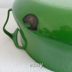Vintage Dansk Kobenstyle Dutch Oven Green Enamelware MCM Covered Pan Pot