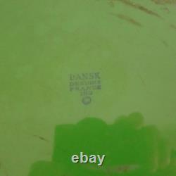 Vintage Dansk Kobenstyle Dutch Oven Green Enamelware MCM Covered Pan Pot