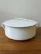 Vintage Dansk Kobenstyle Xl Enamel White 8qt Dutch Oven With Lid
