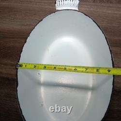 Vintage Dru Holland Dutch Oven #35. Oval 5.3qt 5L. Baby Blue Fast Shipping