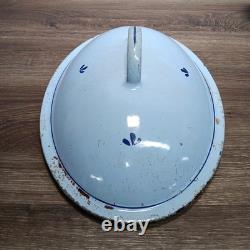 Vintage Dru Holland Dutch Oven #35. Oval 5.3qt 5L. Baby Blue Fast Shipping