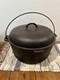 Vintage Favorite Cast Iron No. 10 E Dutch Oven 12 Bail Handle High Dome Lid