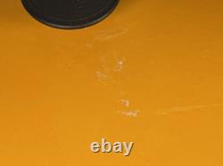 Vintage French Cousances Dutch Oven #31 Orange Enamel Cast Iron Round Casserol