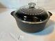 Vintage Griswold 1295 Cast Iron Dutch Oven No. 8 With Glass Griswold 10.5 Lid
