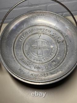 Vintage Griswold #7 Tite-Top Cast Alumimum Dutch Oven withLid & Handle A463 1/2 N