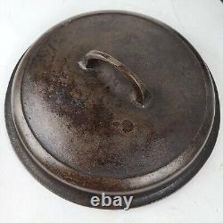 Vintage Griswold #8 Cast Iron Dutch Oven 1278C & Self Basting Lid