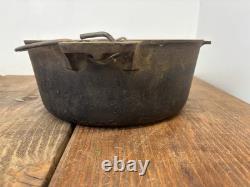 Vintage Griswold #8 Tite-Top Dutch Oven 833 H With 2551 C Lid Original Uncleaned
