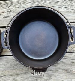 Vintage Griswold Cast Iron #7 Tite Top Dutch Oven And Lid FULLY RESTORED