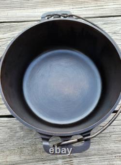 Vintage Griswold Cast Iron #7 Tite Top Dutch Oven And Lid FULLY RESTORED