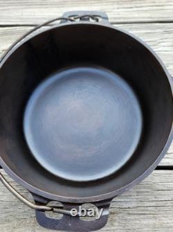 Vintage Griswold Cast Iron #7 Tite Top Dutch Oven And Lid FULLY RESTORED