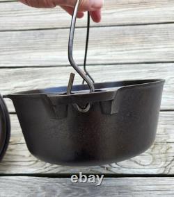 Vintage Griswold Cast Iron #7 Tite Top Dutch Oven And Lid FULLY RESTORED