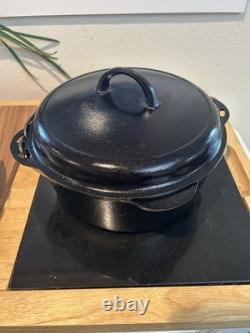 Vintage Griswold Cast Iron Dutch Oven 8 1278 A with #8 Lid
