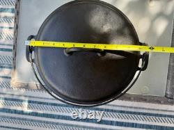 Vintage Griswold Erie No 9 Cast Iron Dutch Oven 2552 Lid Bail Handle