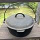 Vintage Griswold Erie No 9 Cast Iron Dutch Oven 2552 Lid Bail Handle. For Repair
