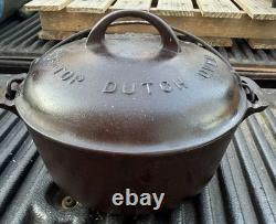 Vintage Griswold No. 7 Cast Iron Tite-Top Dutch Oven with Lid 2603 2604
