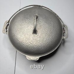 Vintage Griswold No 8 Hammered Aluminum Dutch Oven Pot A2165 W Lid A2108C BAIL
