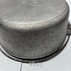 Vintage Griswold No 8 Hammered Aluminum Dutch Oven Pot A2165 W Lid A2108C BAIL