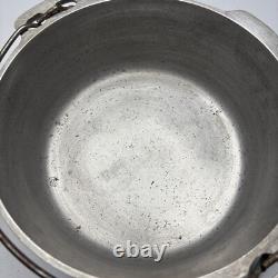 Vintage Griswold No 8 Hammered Aluminum Dutch Oven Pot A2165 W Lid A2108C BAIL