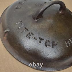 Vintage Griswold Tite Top No 7 Dutch Oven Lid Only 2604 B
